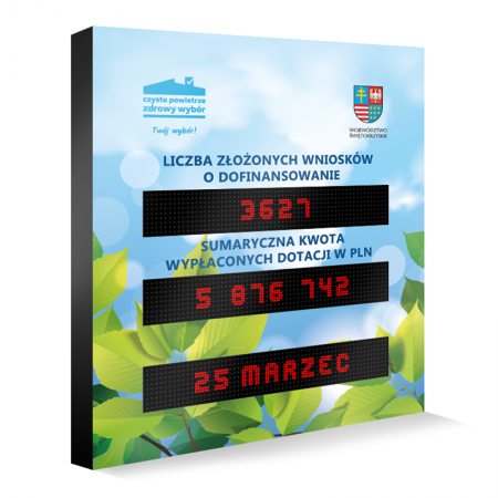 Tablica informacyjna led...